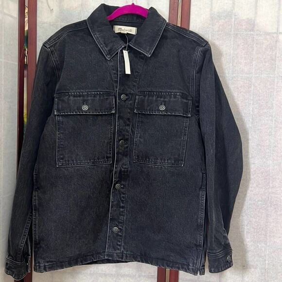 MADEWELL DEMIN SHIRT JACKET IN ASHWOOD SIZE S - Picture 2 of 10